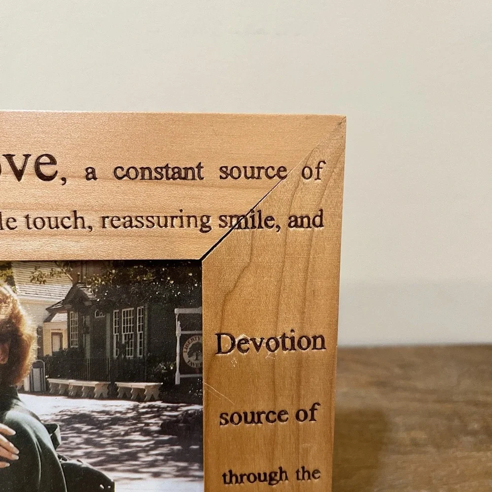 Mother Wooden‎ Picture Frame 4x6 Engraved Sentiment Poem Mom Gift Mothers Day